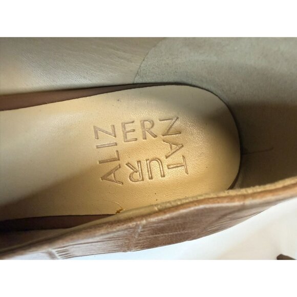 Naturalizer Everly Pump Womens Size 6W Banana Bread Brown Croc Leather Mid Heel - Picture 12 of 12